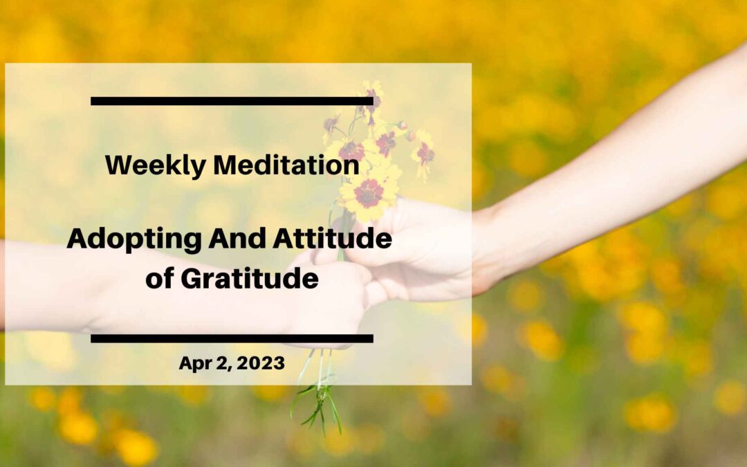 Adopting And Attitude of Gratitude